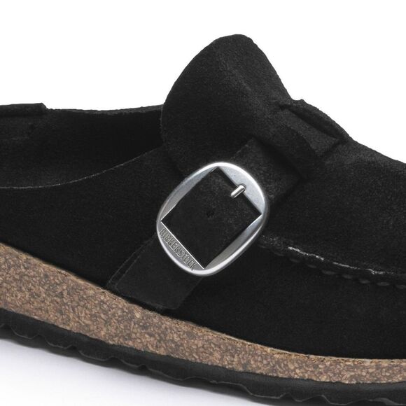 Birkenstock Buckley Suede Leather Clogs- Black - Picture 8 of 16